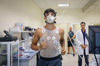 Los jugadores del Málaga CF se preparan en el Laboratorio de Fisiología del Ejercicio y Medicina del Deporte