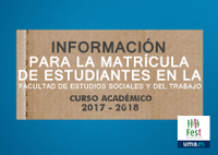 Información para la matrícula de 2017-2018