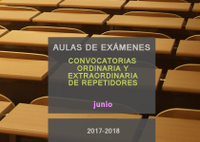 Aulas de examen de junio de 2018