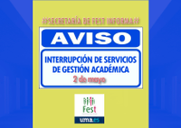 Interrupción de servicios de gestión académica 