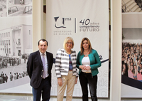 Reunión de la consejera de Presidencia de la Junta de Andalucía y la rectora de la UMA