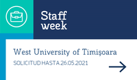 Erasmus Staff Training Week, West University of Timișoara