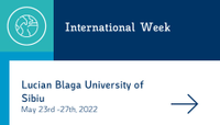 International Week of Lucian Blaga University of Sibiu