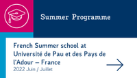 French Summer school at Université de Pau et des Pays de l'Adour – France