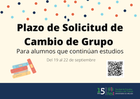 Plazo Cambio de Grupos Curso 22-23