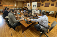 La emisora COPE convierte el Aula de Radio de la Facultad de Comunicación en un estudio en directo