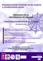 Jornadas jornada "FEMINISTAS TRANSFORMANDO LA SOCIEDAD" 