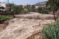 Imagen del Arroyo Jabonero tras el paso de la DANA por Málaga