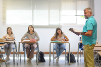 Una clase con profesor nativo