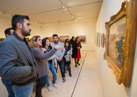 Visita de alumnos mexicanos al Museo Carmen Thyssen de Málaga