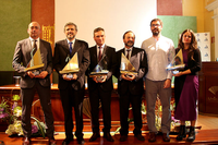 Acto de entrega de las distinciones, en la Sala Unicaja Banco